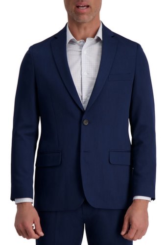 Imbracaminte barbati louis raphael slim fit stretch heather solid urban jacket blue
