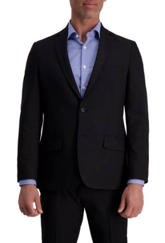 Imbracaminte barbati louis raphael slim fit stretch striated solid two button jacket black