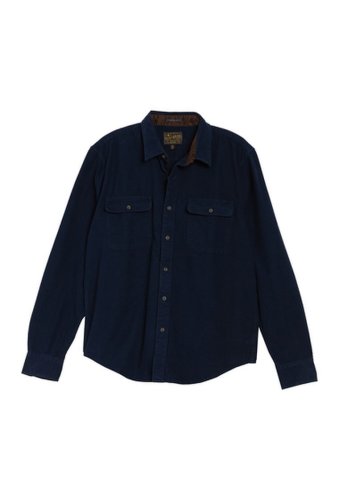 Imbracaminte barbati lucky brand solid classic fit shirt 437 navy