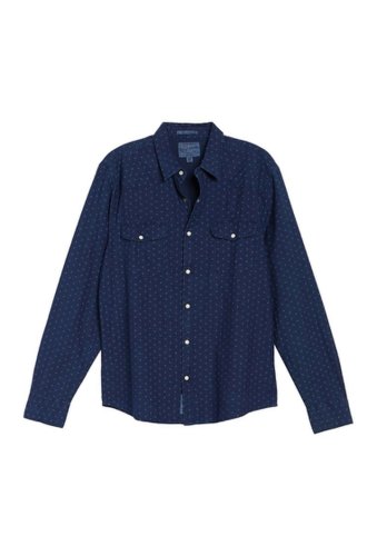 Imbracaminte barbati lucky brand western classic fit shirt blue print