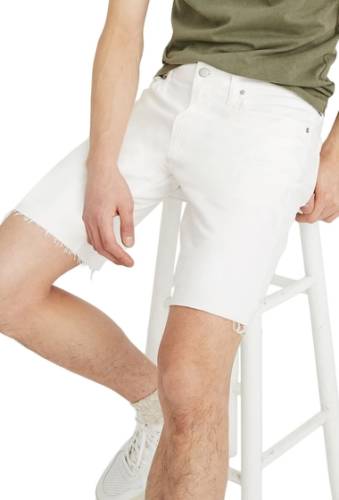 Imbracaminte barbati madewell raw hem denim shorts tile white
