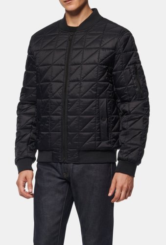 Imbracaminte barbati marc new york by andrew marc bugby quilted bomber jacket black