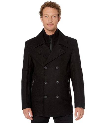 Imbracaminte barbati marc new york by andrew marc emmett double breast coat with inset black