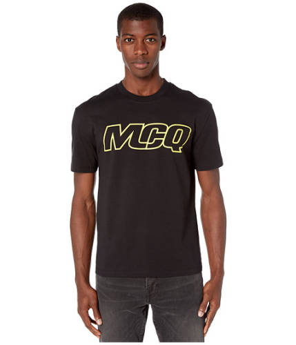 Imbracaminte barbati mcq dropped shoulder logo t-shirt darkest black