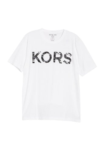 Imbracaminte barbati michael kors camo logo print t-shirt white-100