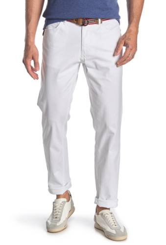 Imbracaminte barbati michael kors grant solid classic fit twill pants white