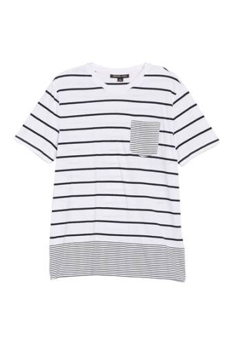 Imbracaminte barbati michael kors mix stripe print t-shirt white-100