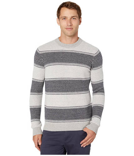 Imbracaminte barbati michael kors rack stripe crew sweater heather grey