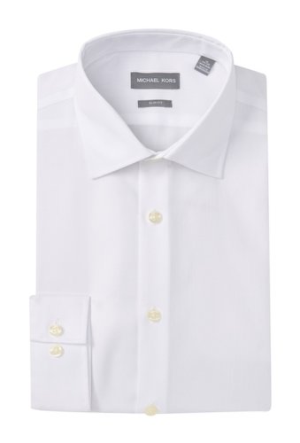 Imbracaminte barbati michael kors solid stretch slim fit dress shirt white