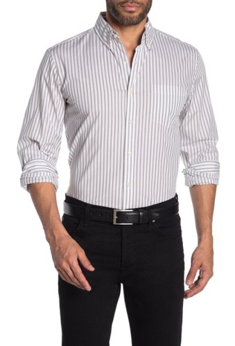 Imbracaminte barbati michael kors stripe print slim fit shirt storm