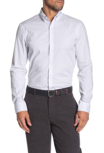 Imbracaminte barbati michael kors striped trim fit shirt white