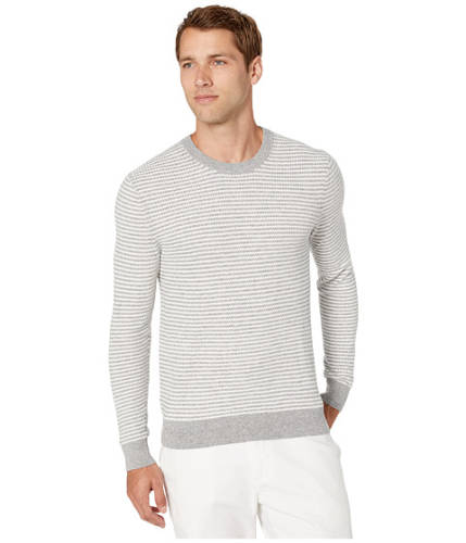 Imbracaminte barbati michael kors zigzag stripe crew sweater heather grey