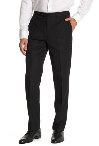 Imbracaminte barbati moss bros black solid regular fit suit separates pants - 30-34 inseam black solid