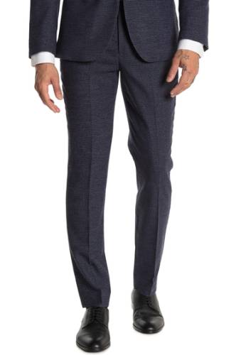 Imbracaminte barbati moss bros medium blue check tailored fit suit separates pants - 30-34 inseam medium blue check