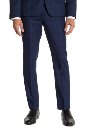 Imbracaminte barbati moss bros medium blue plaid tailored fit suit separates pants - 30-34 inseam medium blue plaid