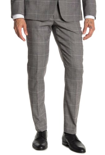 Imbracaminte barbati moss bros medium grey plaid tailored fit suit separates pants - 30-34 inseam medium grey plaid