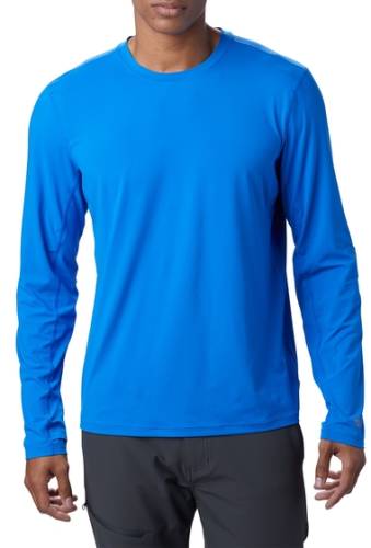 Imbracaminte barbati mountain hardwear crater lake long sleeve t-shirt altitude blue