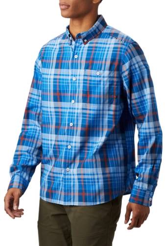 Imbracaminte barbati mountain hardwear minorc plaid regular fit shirt altitude blue