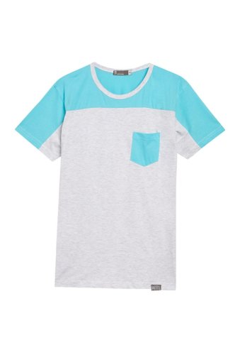 Imbracaminte barbati mtl apparel short sleeve colorblock pocket t-shirt heather mint
