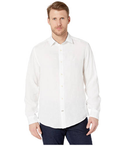 Imbracaminte barbati nautica long sleeve faded linen shirt bright white