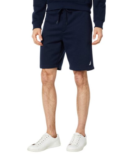 Imbracaminte barbati nautica side stripe fleece shorts navy