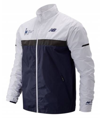 Imbracaminte barbati new balance men\'s 2019 nyc marathon windcheater jacket navy with white