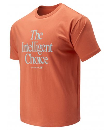 Imbracaminte barbati new balance men\'s intelligent choice tee orange with blue