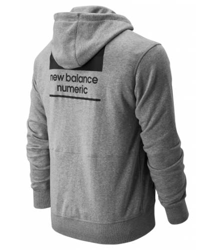 Imbracaminte barbati new balance men\'s numeric full zip hoodie grey