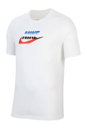 Imbracaminte barbati nike brandmark crew neck graphic t-shirt white
