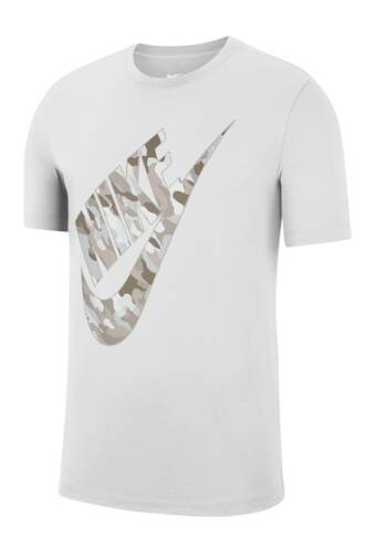 Imbracaminte barbati nike front logo print t-shirt whitegryfog