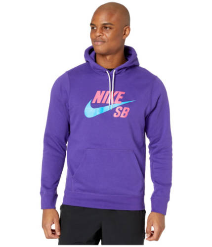 Imbracaminte barbati nike sb sb icon pullover essential hoodie court purplelaser blue