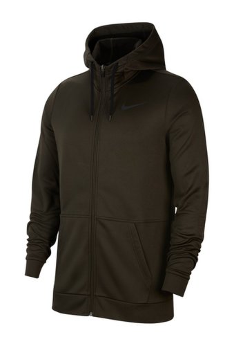 Imbracaminte barbati nike therma fleece full zip training hoodie sequoiblack