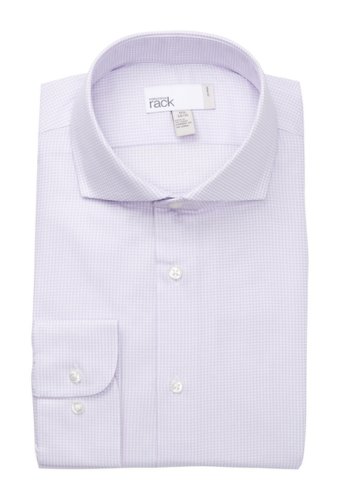 Imbracaminte barbati nordstrom rack check trim fit dress shirt purple secret