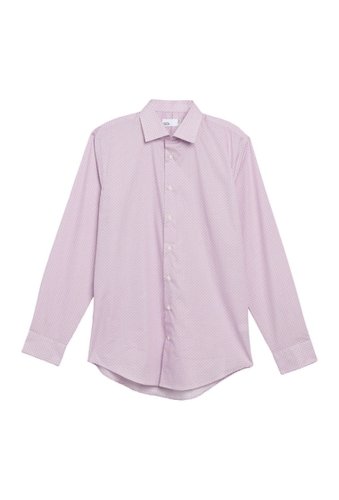 Imbracaminte barbati nordstrom rack geo tile trim fit shirt pink chiffon