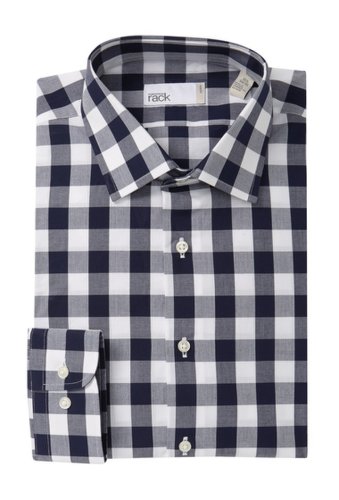 Imbracaminte barbati nordstrom rack trim fit checkered dress shirt navy dusk