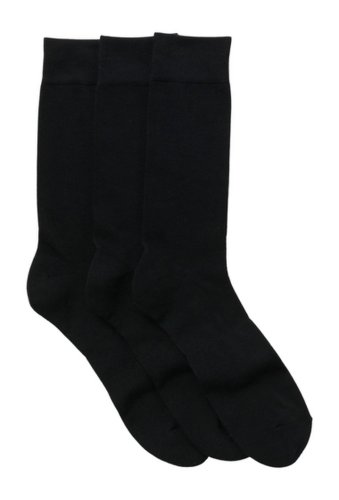Imbracaminte barbati nordstrom solid king cushioned crew socks - pack of 3 black