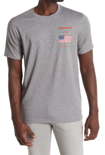 Imbracaminte barbati oakley california logo graphic t-shirt gray melange