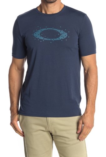 Imbracaminte barbati oakley ellipse dots logo t-shirt foggy blue
