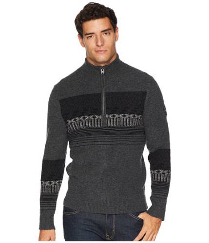 Imbracaminte barbati obermeyer textured 12 zip sweater grey matter