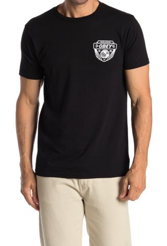 Imbracaminte barbati obey union worldwide graphic t-shirt black