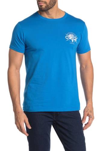 Imbracaminte barbati obey world domination globe graphic print t-shirt sky azure