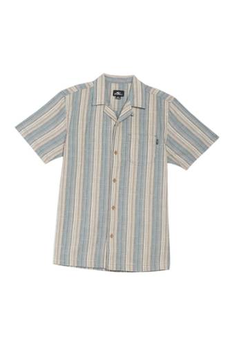 Imbracaminte barbati oneill cosmo short sleeve stripe standard fit shirt dust blue