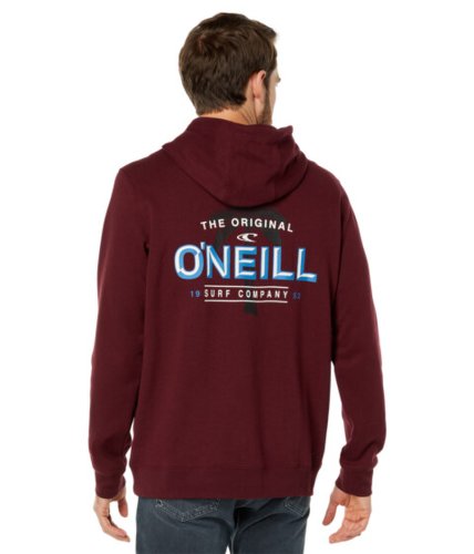 Imbracaminte barbati oneill fifty two print fill pullover hoodie burgundy