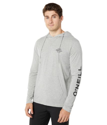 Imbracaminte barbati oneill trvlr holm snap pullover hoodie heather grey