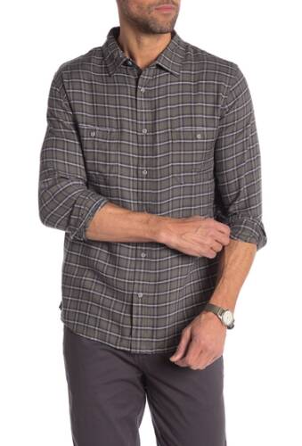 Imbracaminte barbati onia liam plaid relaxed fit shirt charcoal