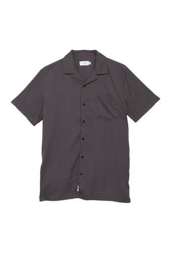 Imbracaminte barbati onia vacation short sleeve shirt charcoal