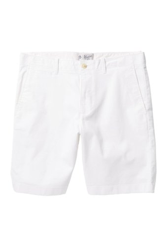 Imbracaminte barbati original penguin bedford 9 stretch cotton shorts bright white