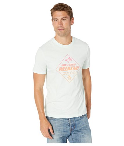 Imbracaminte barbati original penguin short sleeve have a great weekend t-shirt soothing sea