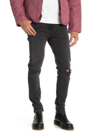 Imbracaminte barbati outland denim dusty distressed slim jeans dusty washed blk distressed
