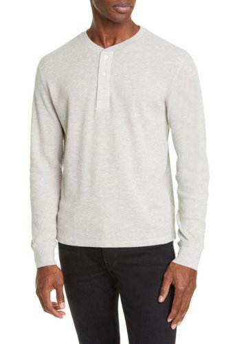 Imbracaminte barbati ovadia and sons magan long sleeve thermal henley grey leopard